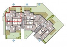 Grundriss �bersicht Terrassenwohnung mit Garten - Exklusive Neubau Immobilie - Heppenheim *barrierefrei* +RESERVIERT+