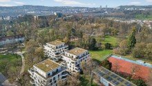 Luftbild Hochwertiges Wohnen in der Villa Berg  Balkon & TG