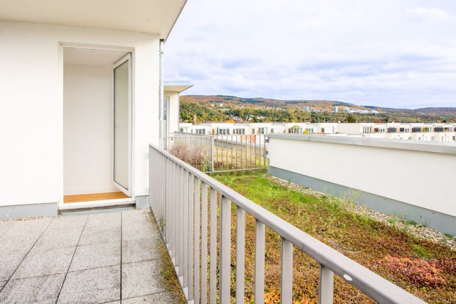Blickdichte Dachterrasse Penthousewohnung Heidelberg