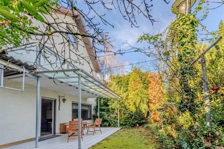 Hinterhaus Terrasse- und Gartenansicht Mehrfamilienhaus Heidelberg