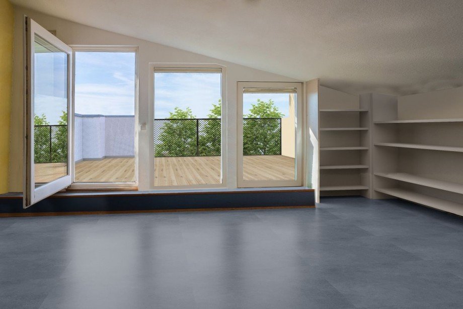 Galerie & Zugang Dachterrasse - 2. Etage Wohnung Mannheim