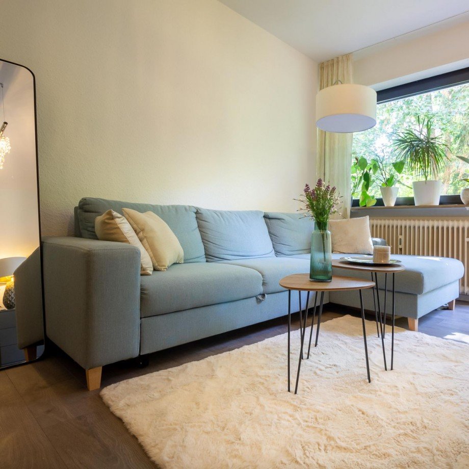 Wohnzimmerbereich Wohnung Mannheim