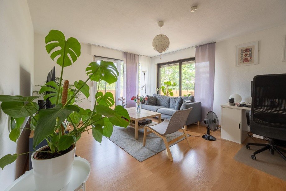 Wohnzimmer Etagenwohnung Heidelberg