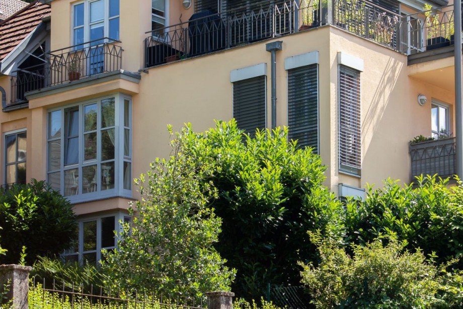 Terrasse Aussenansicht Erdgeschosswohnung Heidelberg