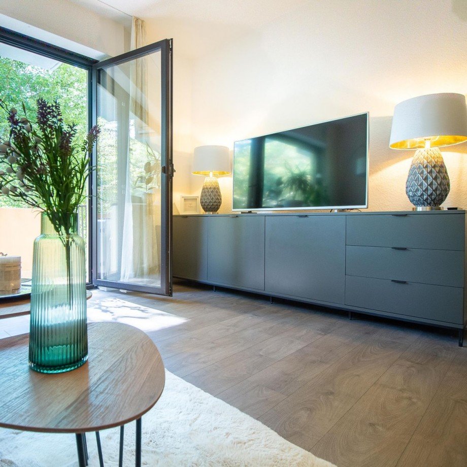 Aussicht Wohnzimmer Balkon Wohnung Mannheim
