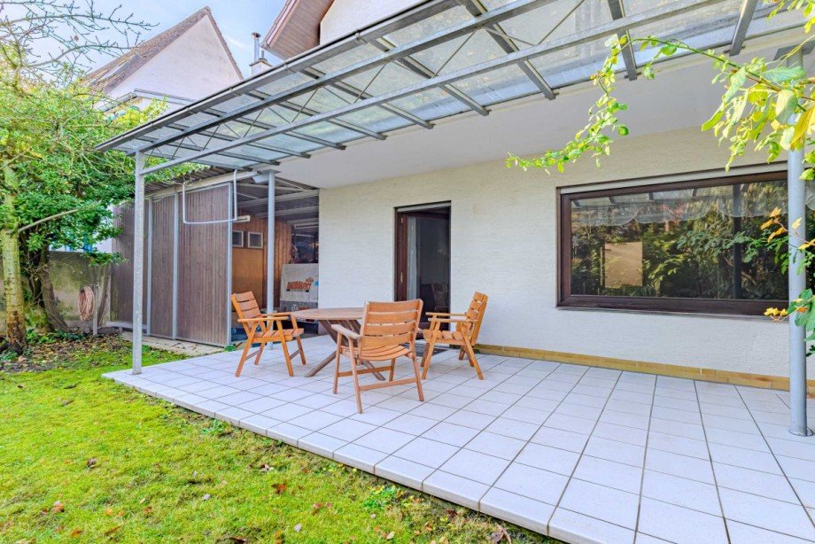 Hinterhaus Terrasse- und Gartenansicht Mehrfamilienhaus Heidelberg