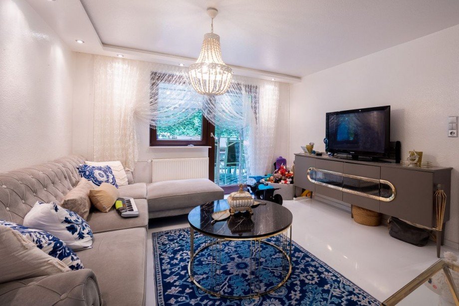 Wohnzimmer K�che Wohnung 1. OG Mehrfamilienhaus Neckargem�nd
