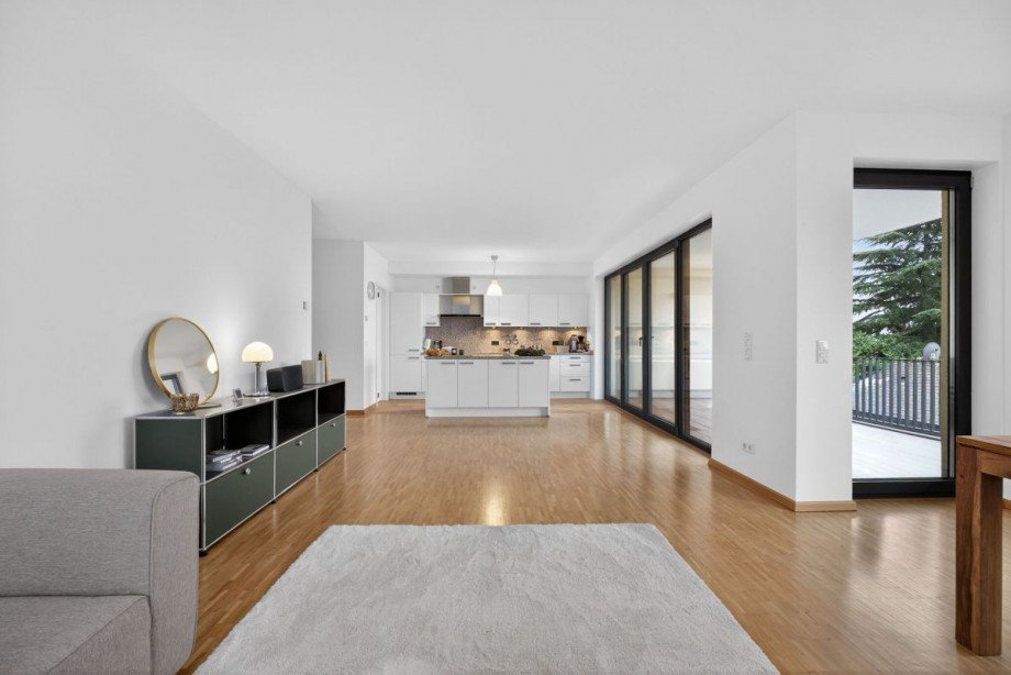 offenes Wohnzimmer Etagenwohnung Heidelberg