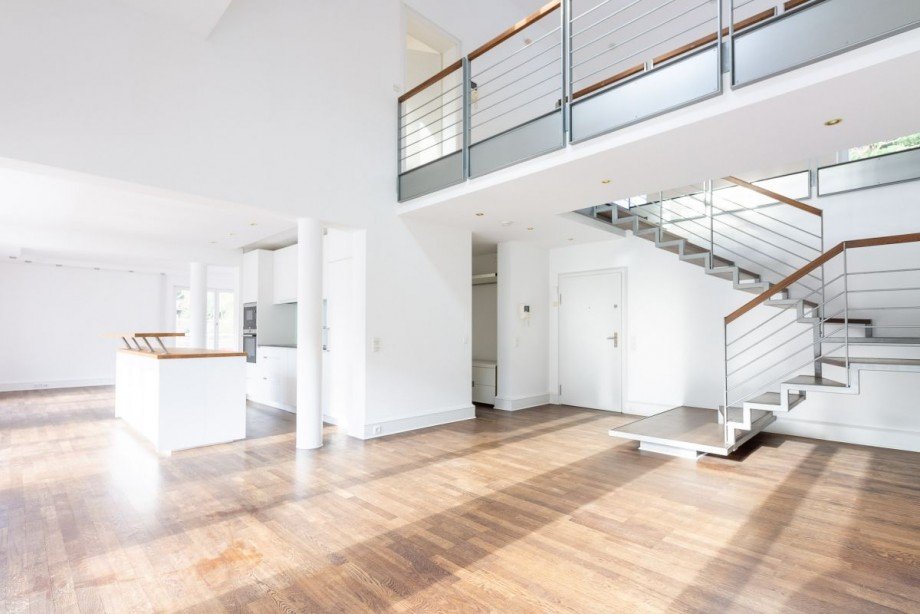 Wohn- und Essbereich Penthousewohnung Heidelberg