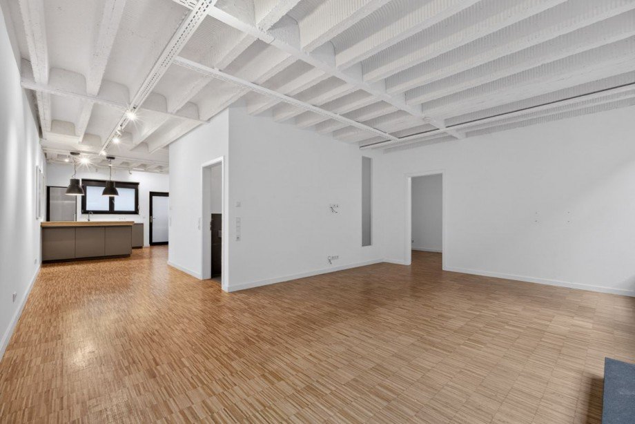 offener Wohn-, Ess- und K�chenbereich Loft-Studio-Atelier Mannheim