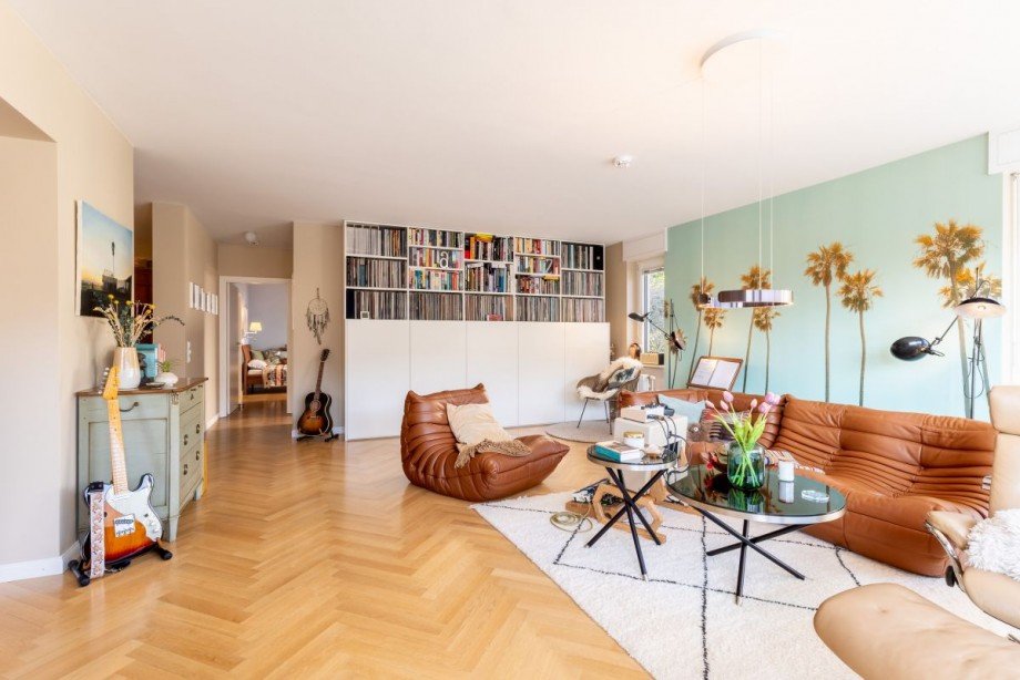Wohnzimmer Etagenwohnung Heidelberg